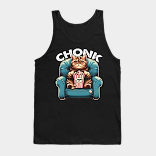 Chonk Rotund Royalty Reverie Regal Fat Cat Portrait Tank Top